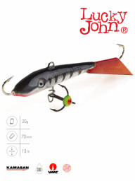 Балансир Lucky John FIN 5 с тр. 70мм/12HRT блистер