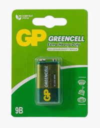 Батарейка солевая GP GreenCell 9V Крона 1 шт на блистере