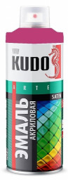 Эмаль универсальная акриловая KUDO Satin RAL 4010 фуксия 520мл