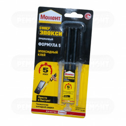 Эпоксилин МОМЕНТ Супер Эпокси Формула 5 14 мл прозрачный