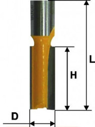 Фреза ф 18*19  в 8 мм пазовая прямая ЭНКОР