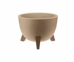 Кашпо ГРАЦИЯ пластиковый 4,5л кремовый