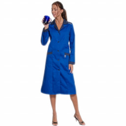 Халат "Технолог" женский (синий с васильковым)