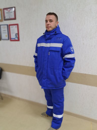 Костюм зимний мужской ТАНКЕР НМВО синий/васильковый КРЕПЫЖ