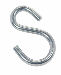 Крючок D-3 мм S-образный  нержавеющий A4