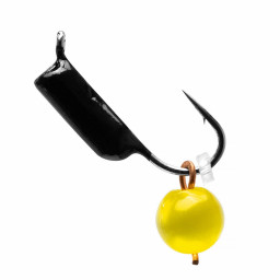 Мормышка вольф. Кошачий глаз 0,58г подвес d2 желтый  Premier Fishing