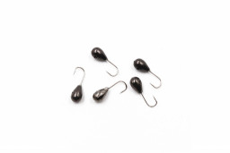 Мормышка вольф  ЯМАН  Капля с фосф. с отв, р.4,5, вес 1,20 цв.черн.никель