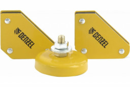 Набор Denzel из 2 магнитных сварочных фиксаторов и магнитной клеммы