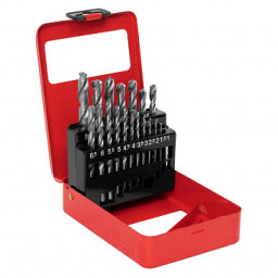 Набор сверл по металлу 1-10 мм MATRIX меаллическая коробка