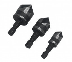 Набор зенковок по дереву 3шт. 12мм, 16мм, 19мм VERTEXTOOLS