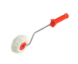 Ролик для углов полиакрил белый шитый ручка 39 см Color Expert