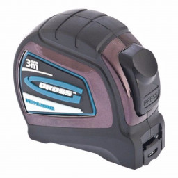 Рулетка 3 м*16 мм односторонний зацеп нейлон двухсторонняя шкала GROSS