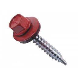 Саморез 5,5*25 ш/гр кровельный темно-красный RАL 3009
