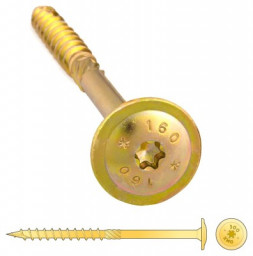 Шуруп 6*80 самонарезающий для дерева, прессшайба