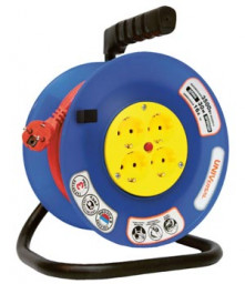 Удлинитель на катушке ВЕМ-250 IP-44 3*1,5 50 м 4 гн. ПВС термо "Универсал"