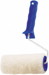 Валик 250 мм натуральный мех с ручкой (ворс 12 мм, D 48) СИБРТЕХ