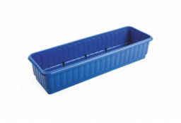 Ящик для цветов цветной без дренажной решетки 590*190*120 балконный